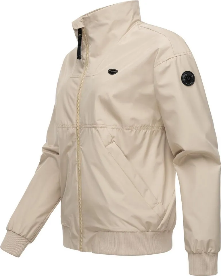 ragwear ragwear Outdoorjacke Goona stylische, wasserdichte Übergangsjacke mit hohem Kragen, Braun, – Produktbild 3 von 4
