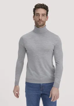 hessnatur hessnatur Strick Rollkragen Pullover Regular aus reiner Bio-Merinowolle – Produktbild 1 von 1