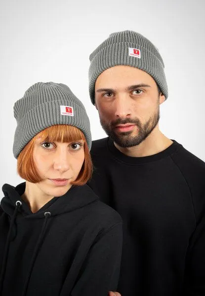 TORLAND TORLAND Beanie FISHERMAN, Grau (mid heather grey), – Produktbild 1 von 3