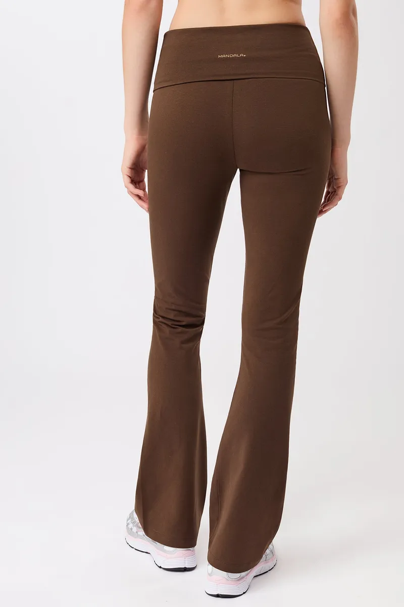 mandala MANDALA Damen vegan Hose Classic Rolldown Wilderness, Braun, – Produktbild 2 von 2
