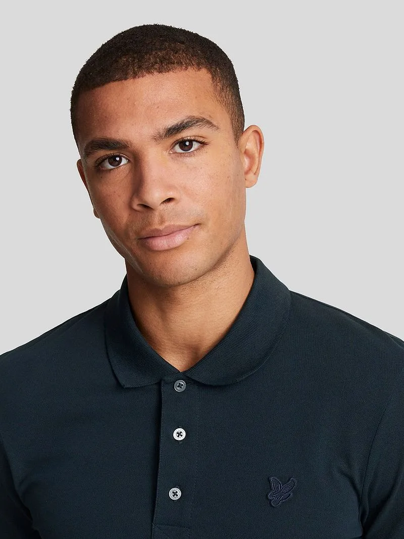 Lyle and Scott Lyle and Scott Tonal Eagle Poloshirt Navy - Größe L, Blau, – Produktbild 4 von 5