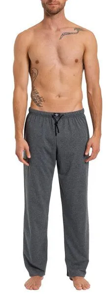 Haasis Bodywear Haasis Bodywear Herren Pyjamahose lang mit Seitentaschen, Single Jersey, reine Baumwolle, Carbon, – Produktbild 3 von 4