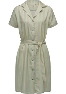ragwear ragwear Sommerkleid Sawira Gemustertes Midikleid mit Knopfleiste – Produktbild 1 von 1