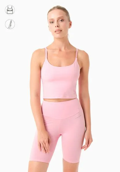 ORGANICATION ORGANICATION TARRA | Crop-Top aus Bio-Baumwolle, Rose, – Produktbild 1 von 4