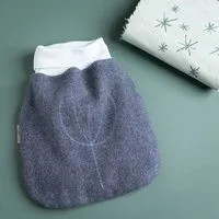 nahtur-design nahtur-design Strampelsack aus Flauschloden | 100% Schurwolle | Winter, Blau, – Produktbild 1 von 1