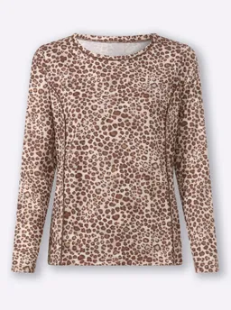 heine Print-Shirt champagner-schoko-bedruckt – Produktbild 1 von 1