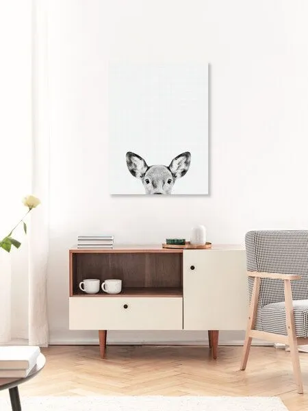 Photocircle Photocircle Poster / Leinwandbild - Doe (Black and White) – Produktbild 3 von 4