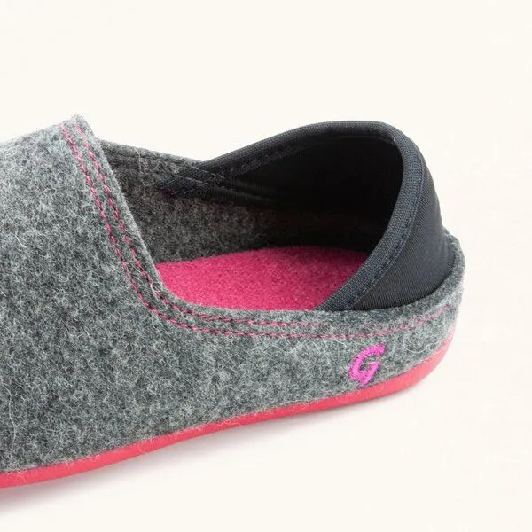 Gottstein Gottstein Kinder-Hausschuh Wool Slip-on Kids aus 100% Schurwolle mit rutschfester Gummisohle, Graphite, – Produktbild 4 von 5