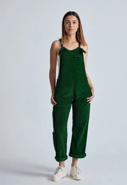 Flax and Loom Flax and Loom Cord Latzhose Mary Lou, Winter green, – Produktbild 3 von 7