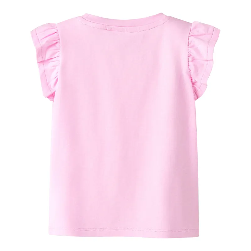 name it Name It T-Shirt mit Flügelarm Zitrone, Rosa, – Produktbild 1 von 2