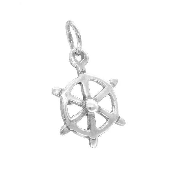 pakilia pakilia Silber Kette Steuerrad Fair-Trade und handmade – Produktbild 4 von 4