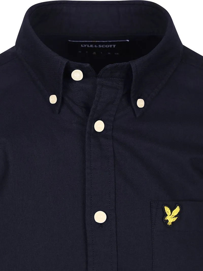 Lyle and Scott Lyle & Scott Shirt Plain Oxford Navy - Größe M, Dunkelblau, – Produktbild 5 von 5