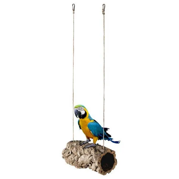 Kork-Deko Kork-Deko Naturkork-Kugel als Vogel-Schaukel | ⌀ = 4 cm | Vogel-Spielzeug – Produktbild 2 von 8