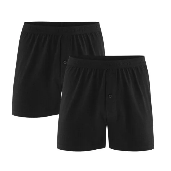 Living Crafts Living Crafts Boxer-Shorts, 2er-Pack - ETHAN, Black, – Produktbild 1 von 4