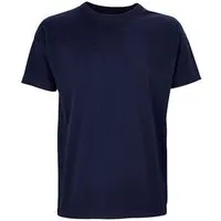 Sol's Sol's Herren Oversize T-Shirt Rundhals Bio - Baumwolle Loose Fit, Navy (french), – Produktbild 4 von 4