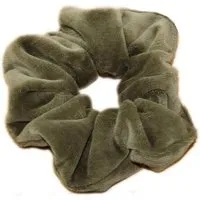 Frija Omina Frija Omina Scrunchies Nickisamt einzeln - Haargummi, Oliv (grün), – Produktbild 1 von 1