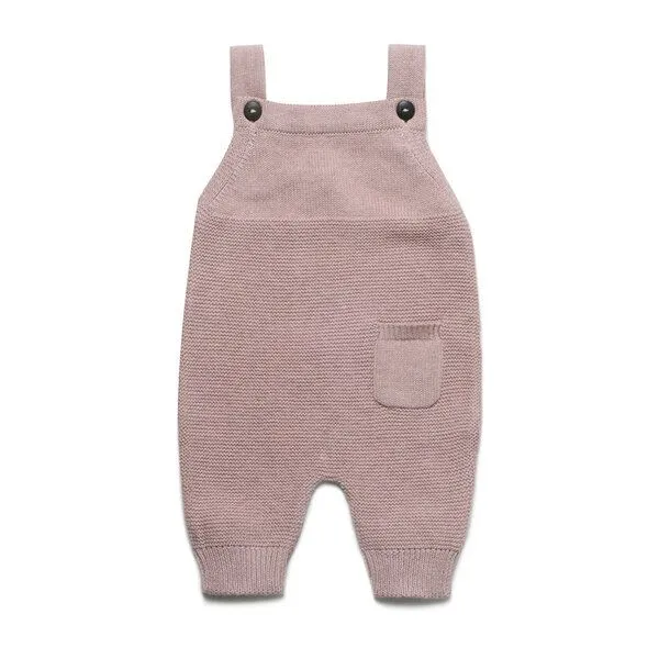 Puri Organic Puri Organic Baby Latzhose Krausstrick Baumwolle (Bio) Schurwolle, Peanut, – Produktbild 1 von 1