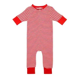 OrganicEra Gestreifter Baby-Schlafanzug mit Reißverschluss 'OrganicEra' aus Bio-Baumwolle – Produktbild 1 von 1