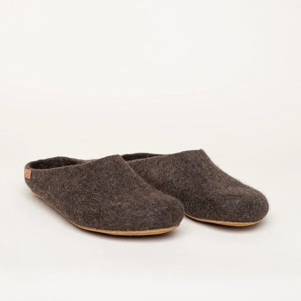 Magicfelt Magicfelt Filz-Hausschuh 727 aus 100% Yak-Wolle für Damen & Herren mit Rinds-Sohle, Yak, – Produktbild 1 von 4
