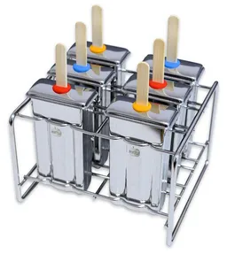 Brotzeit Brotzeit Eisformen 6er Set mit Stiel, aus Edelstahl – Produktbild 1 von 1