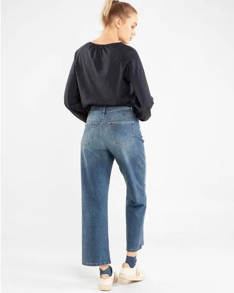 Alma & Lovis Alma & Lovis Jeans aus Bio-Baumwolle | Loose Jeans, Stoneblue (hellblau), – Produktbild 4 von 4