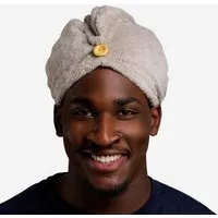 Qupro Qupro Spar-Set Turban-Handtuch & Scrunchies vegane Seide, Silver grey, – Produktbild 1 von 1