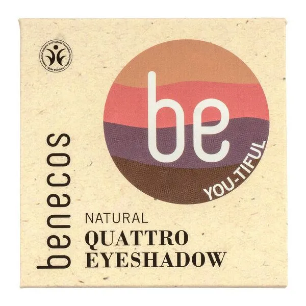 Benecos Benecos Naturkosmetik - Quattro Eyeshadow Palette, Beautiful eyes, – Produktbild 2 von 3