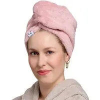 Qupro Qupro Turban-Handtuch vegane Seide - innen ultraglatt, Light rosé, – Produktbild 1 von 1
