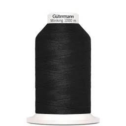 Gütermann Gütermann Miniking Nähgarn 1000m Schwarz Nr. 000 – Produktbild 1 von 1