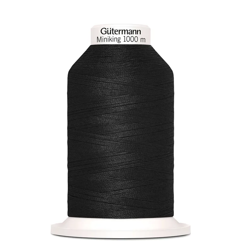 Gütermann Gütermann Miniking Nähgarn 1000m Schwarz Nr. 000, Schwarz nr. 000, – Produktbild 1 von 1