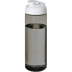 Unbranded H2O Active® Eco Vibe 850 ml Sportflasche mit Klappdeckel, kohle, weiß – Produktbild 1 von 1