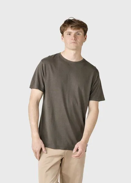Klitmøller Collective Klitmøller Collective Basic T-Shirt Rufus, Olive, – Produktbild 3 von 4