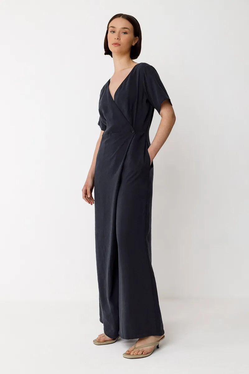SKFK SKFK Damen vegan Jumpsuit Adela Schwarz, Schwarz, – Produktbild 2 von 2