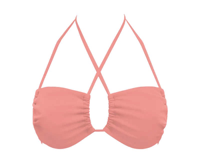 Anekdot Anekdot Damen vegan Niedriges Vielseitiges Bikinioberteil, Hell-pink, – Produktbild 1 von 2