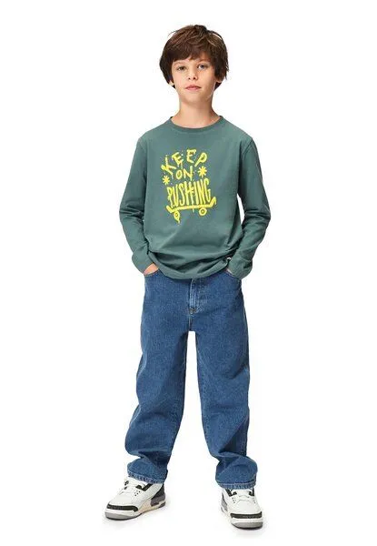 Band of Rascals Band of Rascals Keep On Pushing Longsleeve, Sage, – Produktbild 2 von 4