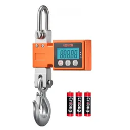 VEVOR Kranwaage 500 kg, Digitale Industriewaage mit Gehäuse aus Aluminiumguss & LCD-Display, Wildwaage 100-g-Teilung & 3-Stufiger, Abschaltautomatik, Hakenwaage, Zugwaage für Garagen, Werkstatt – Produktbild 1 von 1