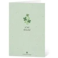 Die Stadtgärtner Die Stadtgärtner Grußkarte mit Saatpapier und Umschlag I Schöne Karte für Prüfungen & Neuanfänge I Saatpapier enthält hochwertige Wildblumen-Samen – Produktbild 1 von 1