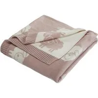 HANS NATUR Babydecke Bio-Baumwolle, Schäfchen rose Maße 80 x 100 cm – Produktbild 1 von 1
