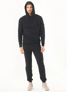 ORGANICATION ORGANICATION Herren vegan Soft Touch Sweat Hoodie Schwarz – Produktbild 1 von 1