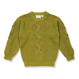 Sense Organics Sense Organics Kinder Strickpullover in Grünteegrün Melange, Modell INOO – Produktbild 1 von 1