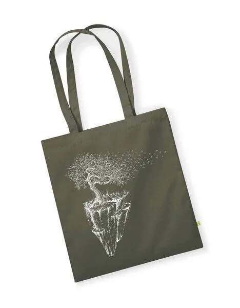 Life-Tree Life-Tree Tasche aus Biobaumwolle Fairwear "Maple Island" für in Grün/Blau/Weiß/Rot, Grün, – Produktbild 1 von 1