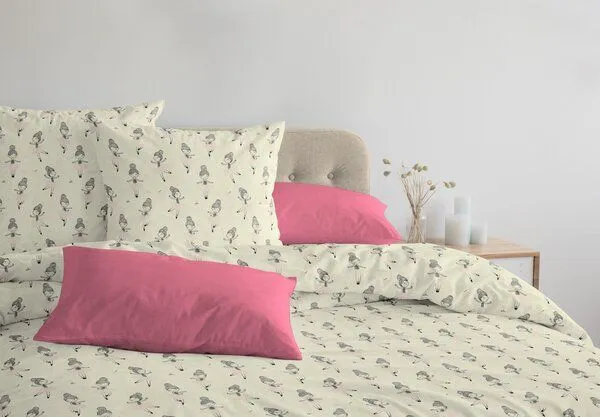 Nature by Adam Nature by Adam Bettwäsche 2tlg für Kinder aus 100% Bio-Baumwolle - Made in Germany - Ballerina, Rosa, – Produktbild 3 von 3