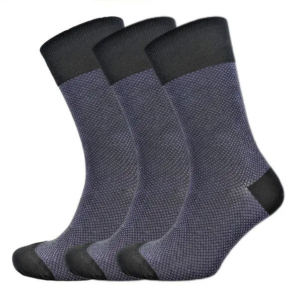 BLS Organic BLS Organic 3er Pack GOTS zertifiziert 98 % Bio-Baumwolle Socken, Schwarz-grau, – Produktbild 1 von 1