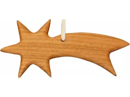 Dekoanhänger "Komet" aus Holz mit Aufhängungsfaden – Produktbild 1 von 1