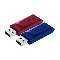 Verbatim Verbatim USB-Stick "Store'n'go Slider" USB 2.0, 32 GB rot, blau, 2 Stk. – Produktbild 3 von 4