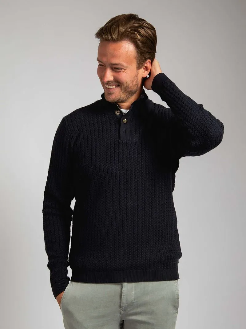 Suitable Suitable Pullover Camock Navy - Größe 3XL, Dunkelblau, – Produktbild 2 von 5