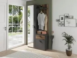 byLIVING Kompaktgarderobe Jakob mit großem Spiegel und Ablage, Breite 97 cm – Produktbild 1 von 1