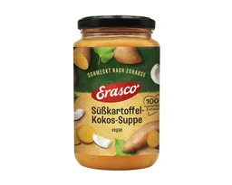 ERASCO Fertiggericht, Erasco Süßkartoffel-Kokos-Suppe cremige Kokosnote Packung 350ml – Produktbild 1 von 1