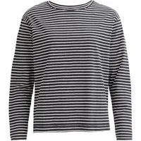 People Wear Organic People Wear Organic Langarmshirt, geringelt, Bio-Baumwolle, Schwarz, – Produktbild 1 von 1