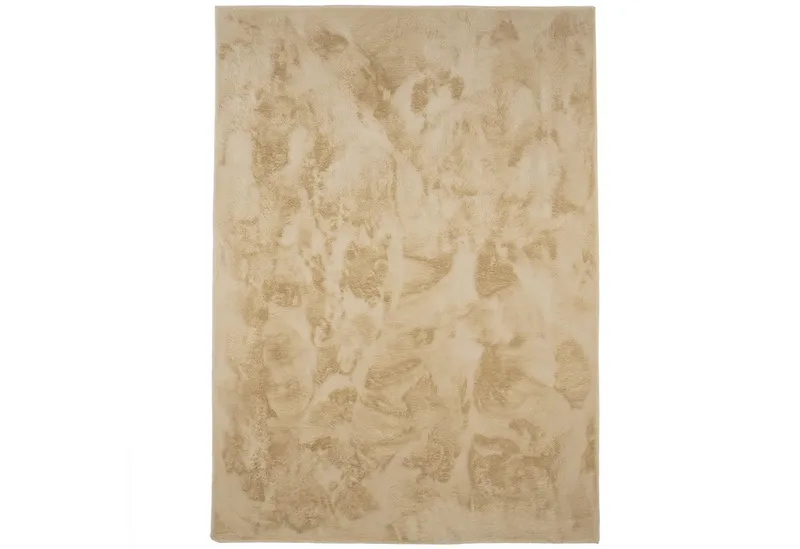 Consilio Concept Fellteppich Teppich Hasenfell Imitat COZY Fell Hochflor rechteckig Höhe: 22 mm, Beige|braun, – Produktbild 1 von 4